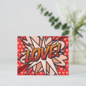 HOUD VAN DE Bubble voor berichtenspreken Briefkaart (Staand voorkant)