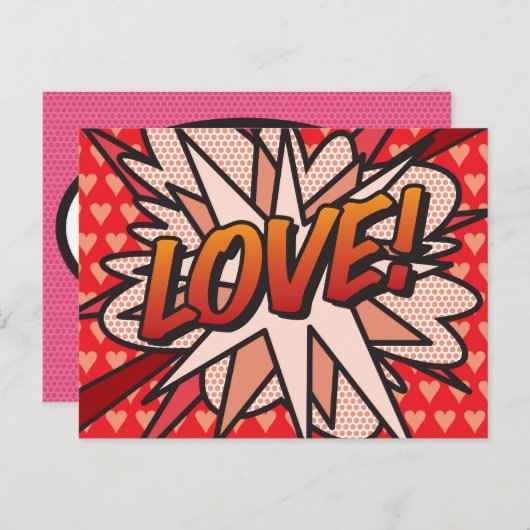 HOUD VAN DE Bubble voor berichtenspreken Briefkaart (Voorkant / Achterkant)