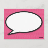 HOUD VAN DE Bubble voor berichtenspreken Briefkaart (Achterkant)