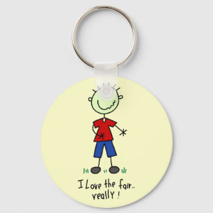 Houd van de kermis T-shirts en cadeaus Sleutelhanger