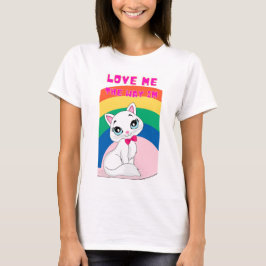 houd van de manier waarop ik ben t-shirt