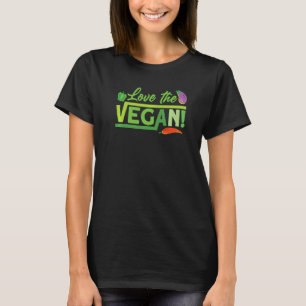 houd van de veganistische Voor plantaardig veganis T-shirt