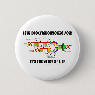 Houd van Deoxyribonucleic Zuur het het Materiaal Ronde Button 5,7 Cm