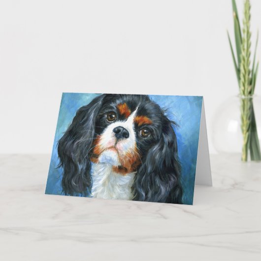 Houd van een Cavalier King Charles Spaniel Wenskaa Kaart (Voorkant)