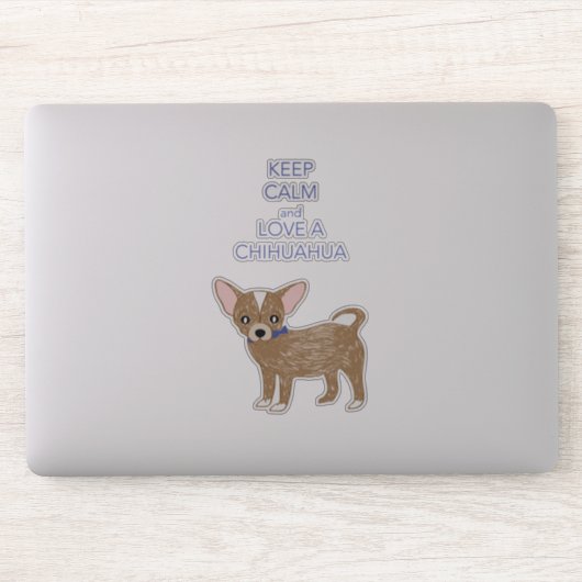 Houd van een Chihuahua Sticker (Computer)