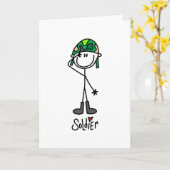 Houd van een Militair Kaart (Gele Bloem)