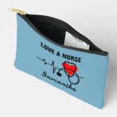 Houd van een Nurse Heart Stethoscoop Design Etui (Open)
