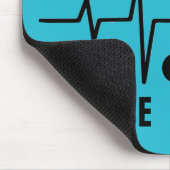 Houd van een Nurse Heart Stethoscoop Design Muismat (Hoek)