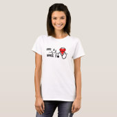 Houd van een Nurse Heart Stethoscoop Design T-shirt (Voorkant volledig)