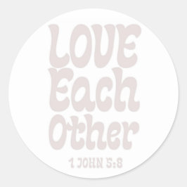 Houd van elkaar Sticker, bruiloft uitnodigen, gelo Ronde Sticker