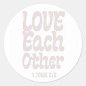 Houd van elkaar Sticker, bruiloft uitnodigen, gelo Ronde Sticker (Voorkant)