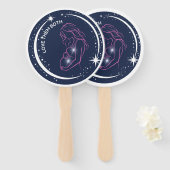 Houd van hen beiden pro-life kerk of evenement handwaaier (Voorkant en achterkant)