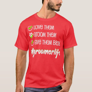 Houd van hen, verzorg hen, geef hen terug hondstyl t-shirt