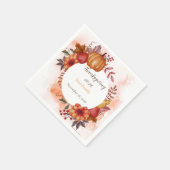 Houd van herfst Thanksgiving rustische diner Servet (Hoek)