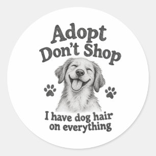 Houd Van Honden - Adoptie Niet Winkel Sticker