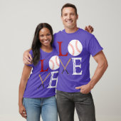 Houd van honkbal vrienden t-shirt (Unisex)