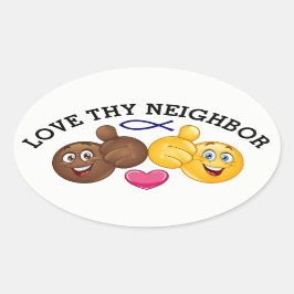 HOUD VAN HUN NEIGHBOR OVALE STICKER