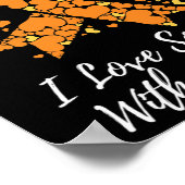 Houd van iemand met leukemie bewustzijn poster (Hoek)