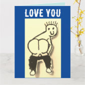 HOUD VAN JE BIRTHDAY FUNNY MOONED BIG BIRTHDAY KAA KAART (Gele Bloem)