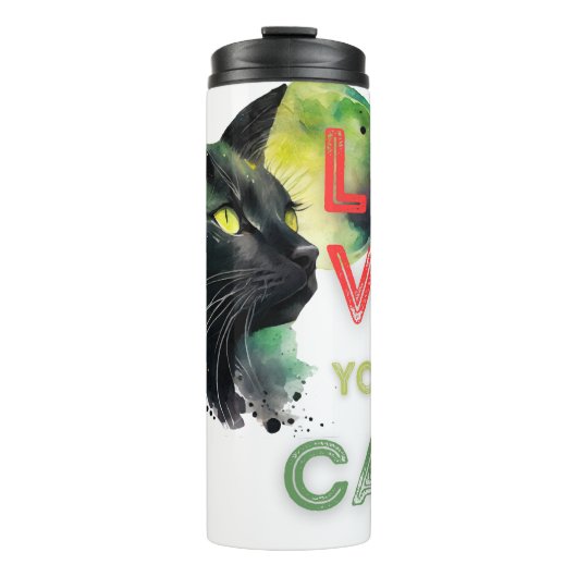Houd van je kat thermosbeker (Voorkant)