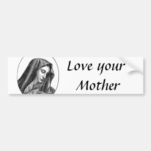 Houd van je Moeder Bumpersticker (Voorkant)