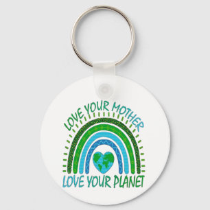 💚 Houd van je Moeder, Houd van je Planeet 🌍 Sleutelhanger