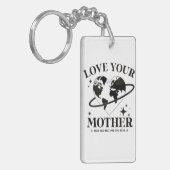 🌍💚 Houd van je Moeder 🌿 Sleutelhanger (Voorkant Links)