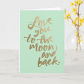 HOUD VAN JE NAAR DE MOON EN TERUG KAART (Gele Bloem)