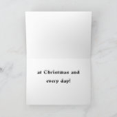 "HOUD VAN JE" OP CHRISTMAS EN ELKE DAG FEESTDAGEN KAART (Binnen)