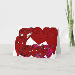 HOUD VAN JE VALENTIJN HEART-kaart Feestdagen Kaart