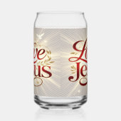 Houd van Jezus Blikvorm Glas (Rechts)