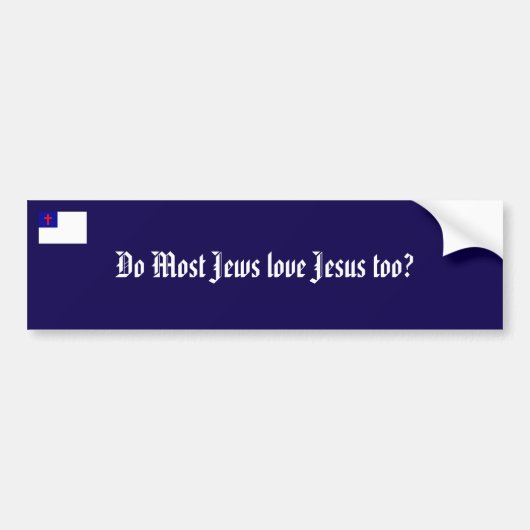 Houd van Jezus Bumpersticker (Voorkant)