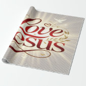 Houd van Jezus Cadeaupapier (Uitgerold)