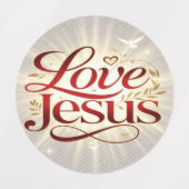 Houd van Jezus Labels (Design 1)