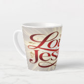 Houd van Jezus Latte Mok (Linkerhoek)