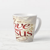Houd van Jezus Latte Mok (Rechterhoek)