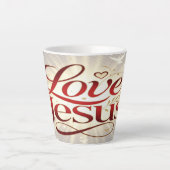 Houd van Jezus Latte Mok (Voorkant)
