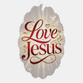 Houd van Jezus Ornament Kaart (Rechts)