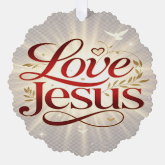 Houd van Jezus Ornament Kaart