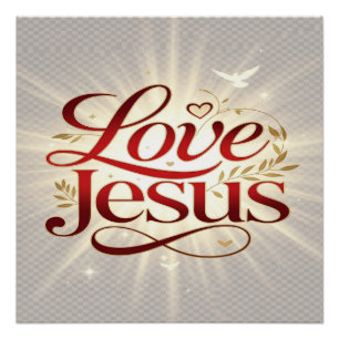 Houd van Jezus Perfect Poster