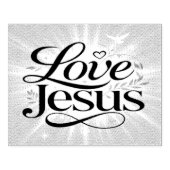 Houd van Jezus Rubberstempel (Afrduk)