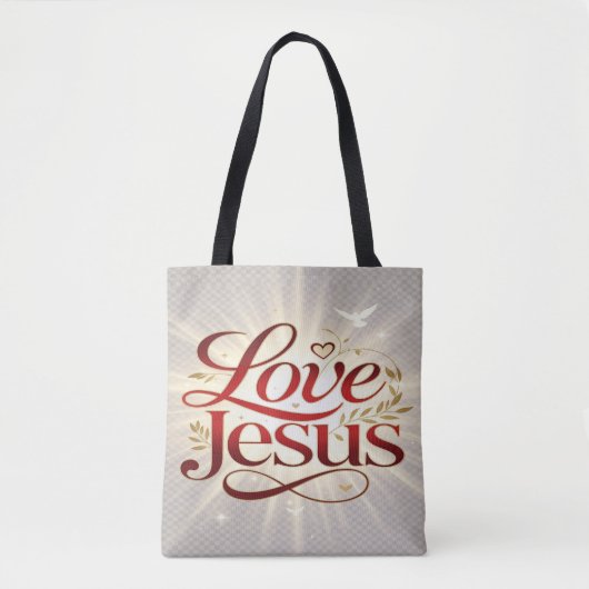 Houd van Jezus Tote Bag (Voorkant)