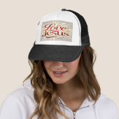 Houd van Jezus Trucker Pet (In situ)
