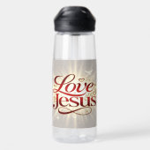 Houd van Jezus Waterfles (Achterkant)