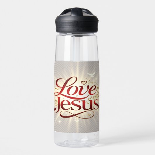 Houd van Jezus Waterfles (Voorkant)