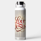 Houd van Jezus Waterfles (Achterkant)