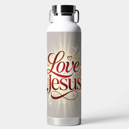 Houd van Jezus Waterfles (Voorkant)