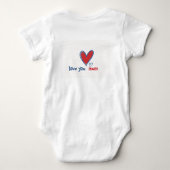 houd van jou papa en mama romper (Achterkant)