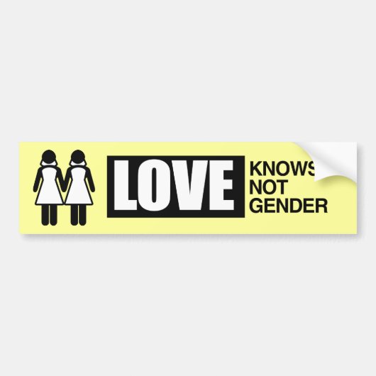 HOUD VAN KENNIS NIET GENDER -.png Bumpersticker (Voorkant)