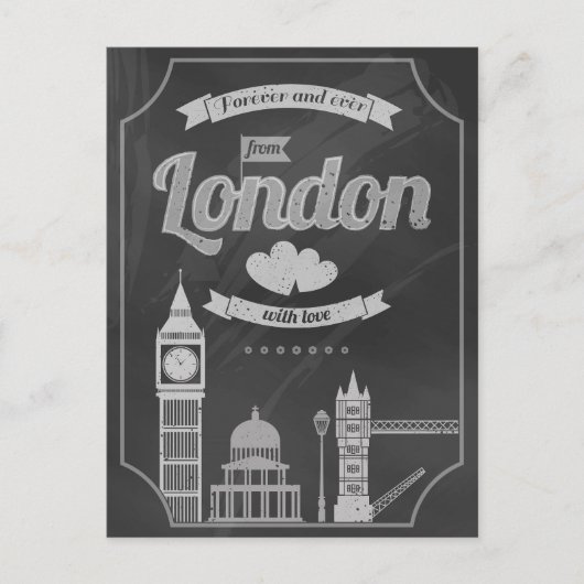 houd van Londen  Briefkaart (Voorkant)